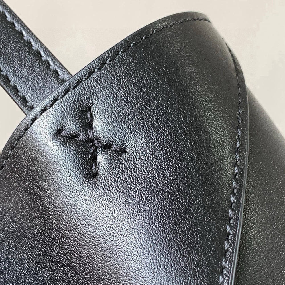 L0ew* Mini Puzzle Fold tote in shiny calfskin(HIGH-END GRADE)