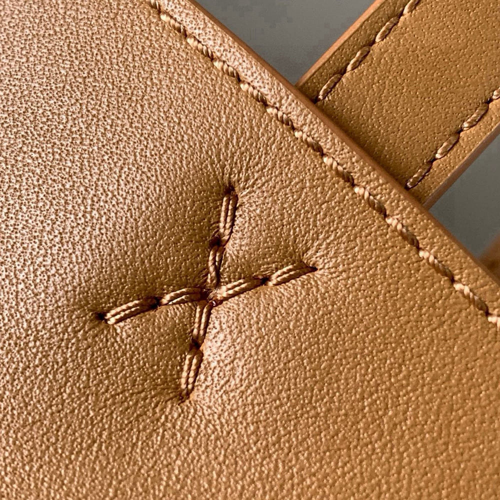 L0ew* Mini Puzzle Fold tote in shiny calfskin(HIGH-END GRADE)