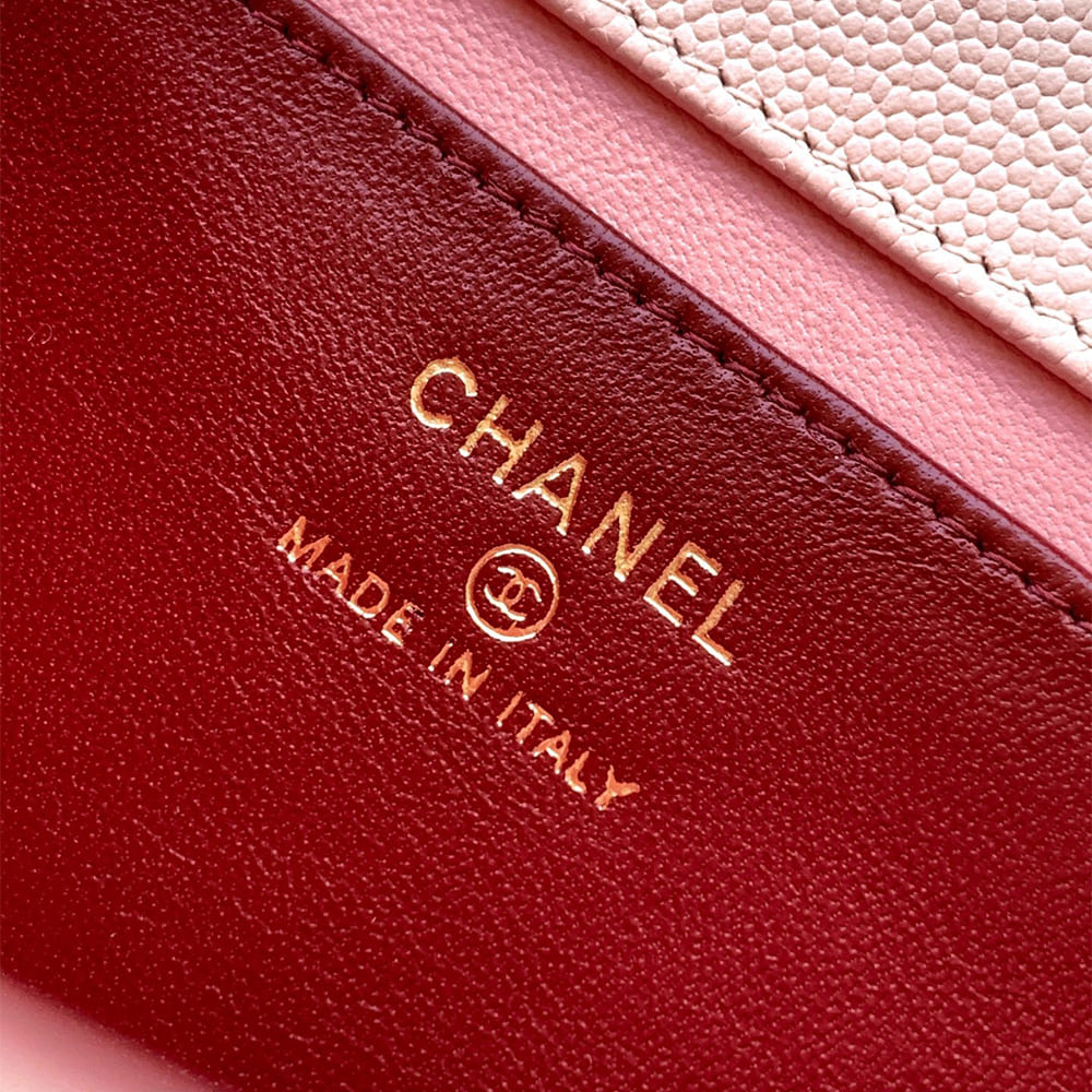 Ch**el Clutch with Leather Strap(HIGH-END GRADE)