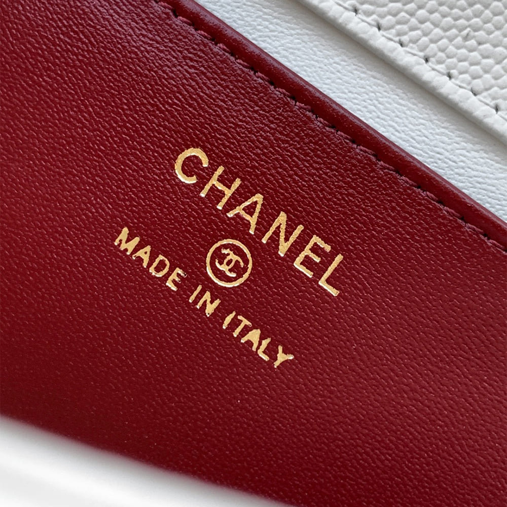 Ch**el Clutch with Leather Strap(HIGH-END GRADE)