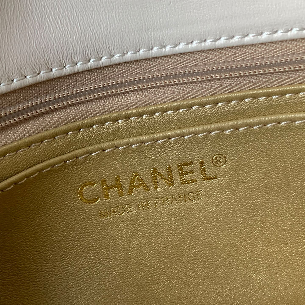 Ch**el Pearl Crush Mini Rectangular Flap