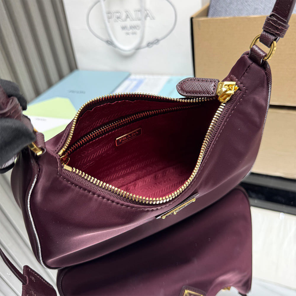Pra*a Re-Edition 2005 Re-Nylon and Saffiano mini bag