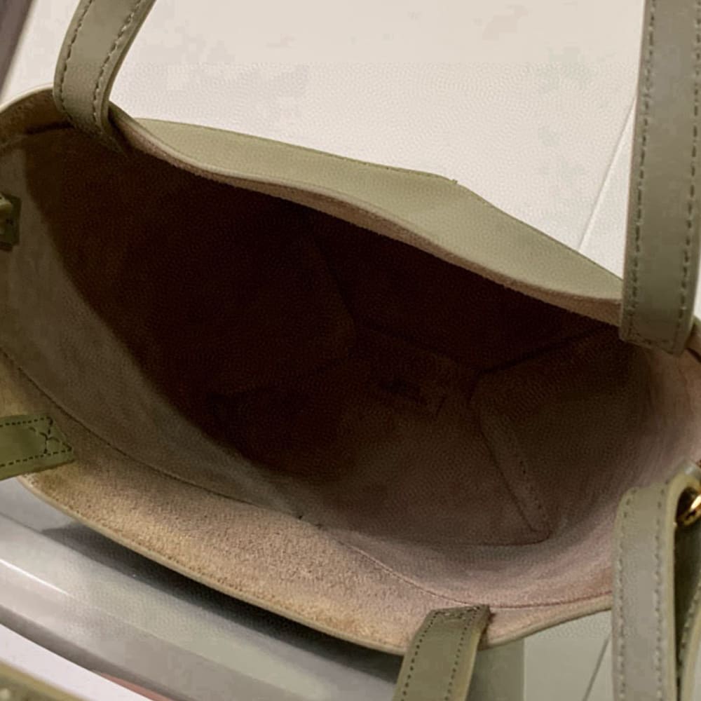L0ew* Mini Puzzle Fold tote in shiny calfskin(HIGH-END GRADE)