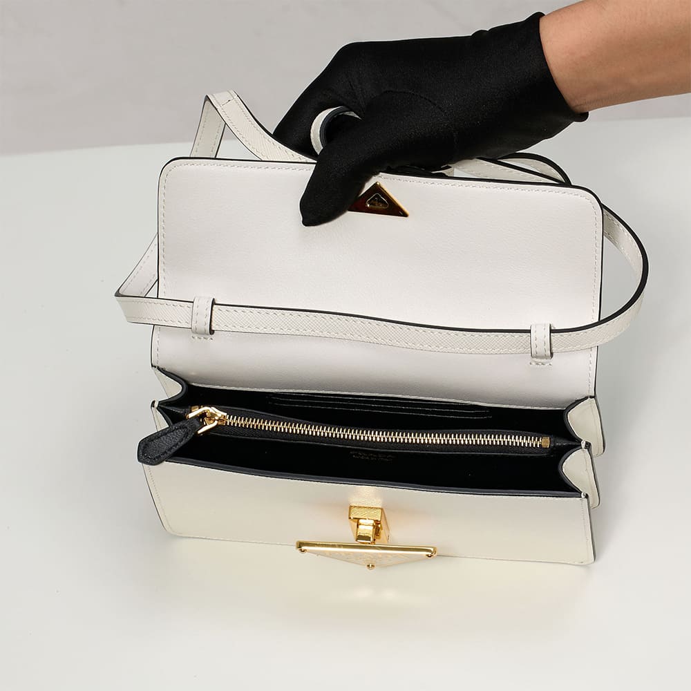 Pra*a Mini Saffiano leather bag(HIGH-END GRADE)