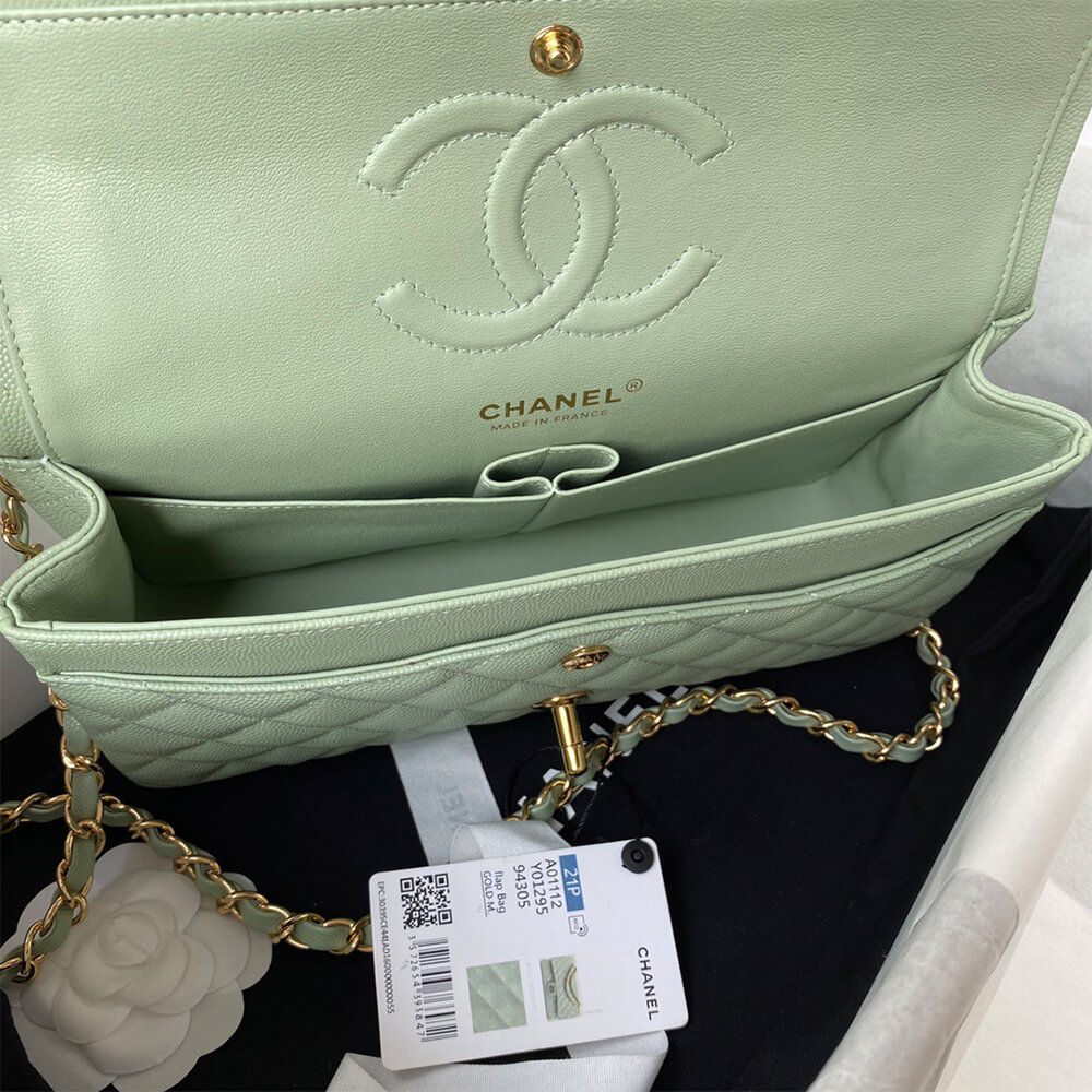 Ch**el Classic Flap Medium Gold hardware